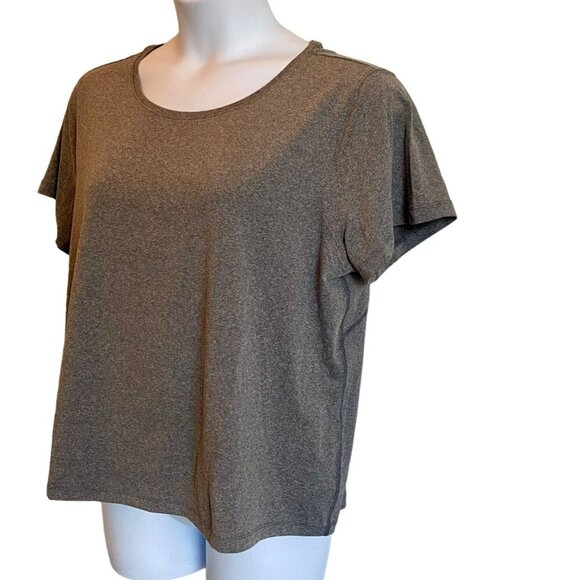 All In Motion Heather Gray Semi-Fit Short Sleeve T-Shirt Women's XXL NEW NWT - Picture 4 of 8